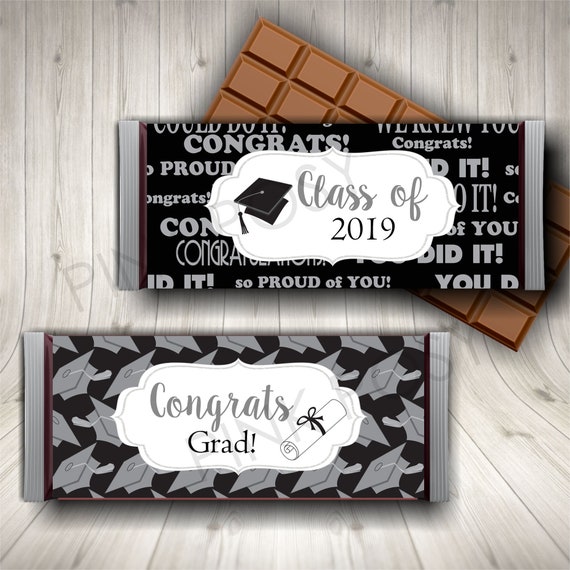 Grad Decor 2019 Graduation Party Candy Bar Wrapper Grad Royal Blue