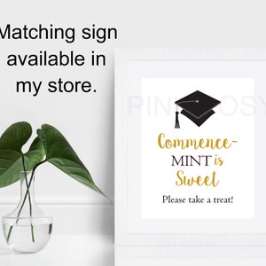 Editable Graduation Mint Favors, Class of 2024, Custom Mints, Black ...