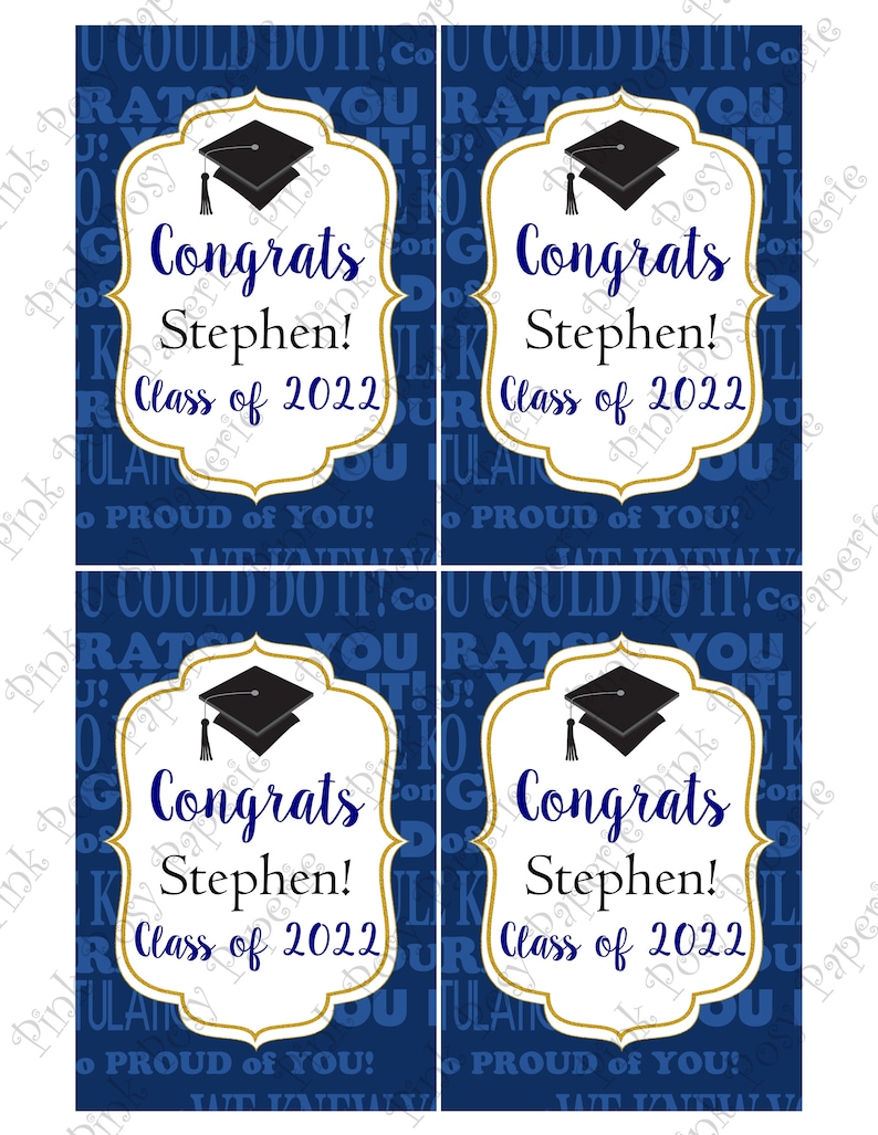 Editable Graduation Juice Pouch Labels Class of 2023 - Etsy