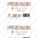 Editable Baptism Candy Bar Wrapper, Girl Christening, Candy Label ...