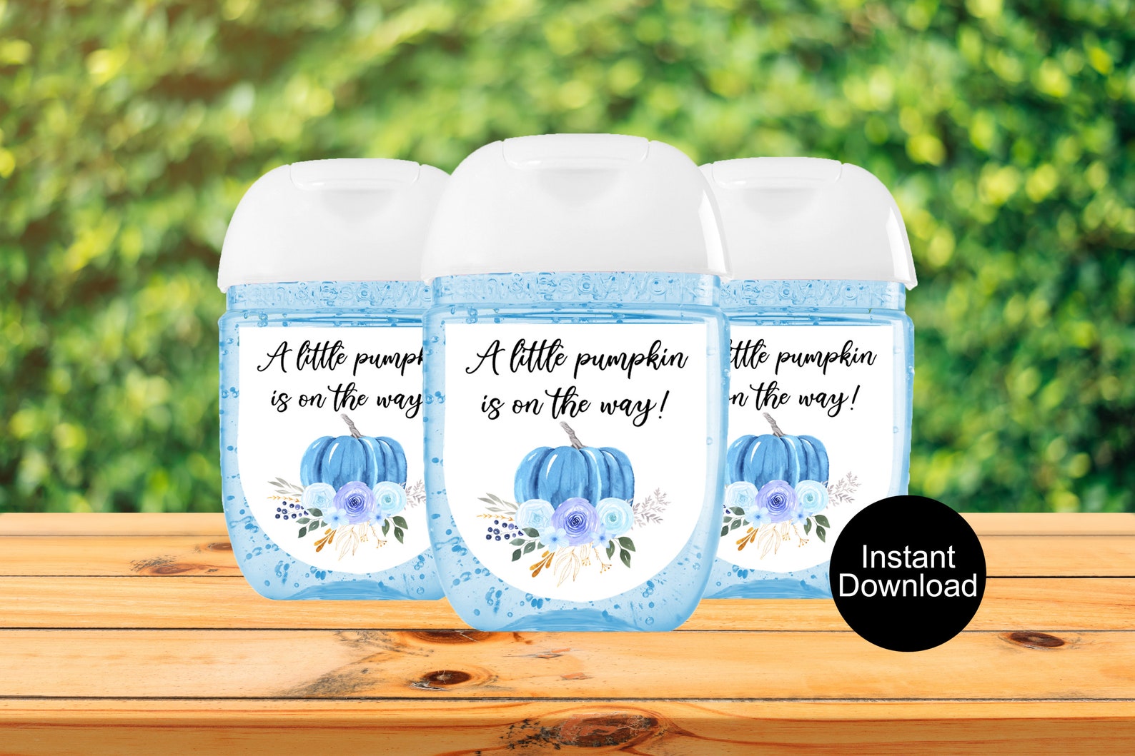 Baby Shower Hand Sanitizer Labels Instant Download Baby Etsy
