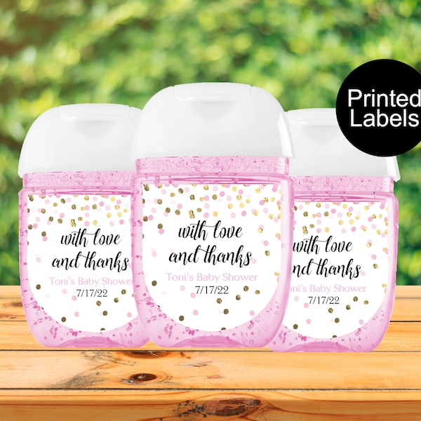 Baby Shower Hand Sanitzer Labels Etsy