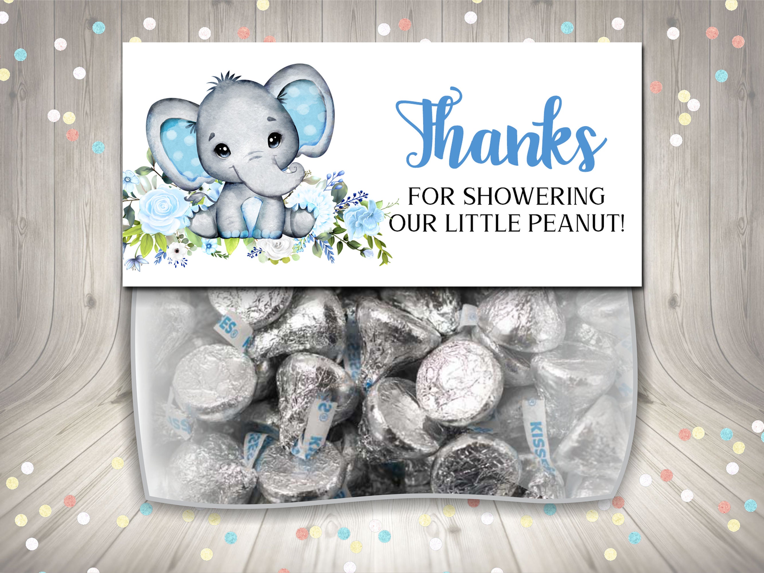 Elephant Baby Shower Decorations – It's a Girl Baby Shower in Pink and Gray  Theme – Cute Elephant Party Kit – Virtual Baby Shower Decorations –