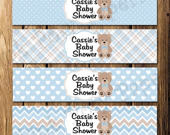 Printable Blue Teddy Bear Boy Shower My Water Broke Baby Game | Etsy