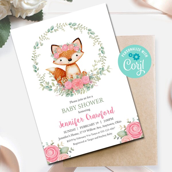 Fox Baby Shower - Etsy