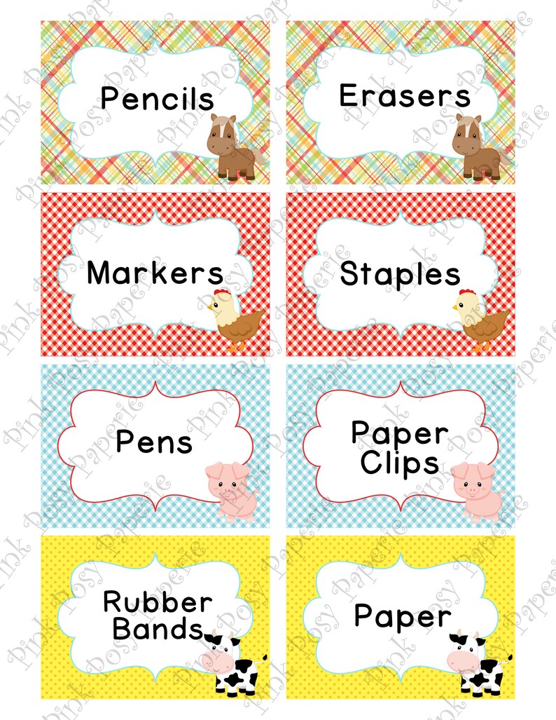 Editable Bin Labels Farm Classroom Labels Classroom Decor Etsy