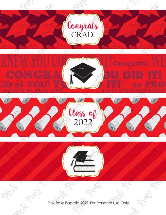 Labels for graduation favors
