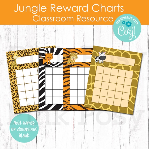 Free Printables Chart Jungle