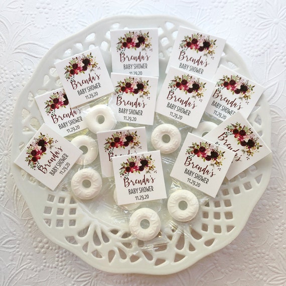 Baby Shower Mint Favors Girl Baby Shower Custom Shower Etsy