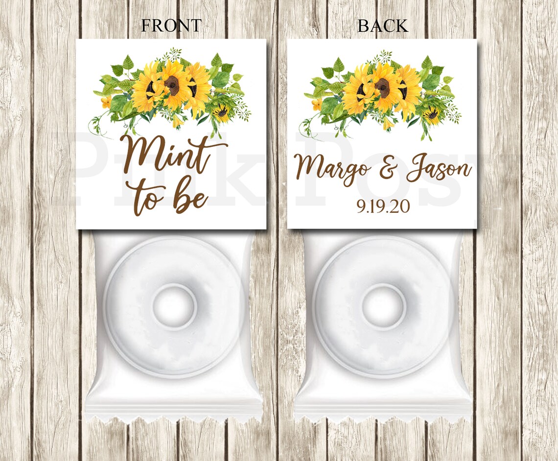 Editable Wedding Mint Favors Mint to Be Custom Mints - Etsy