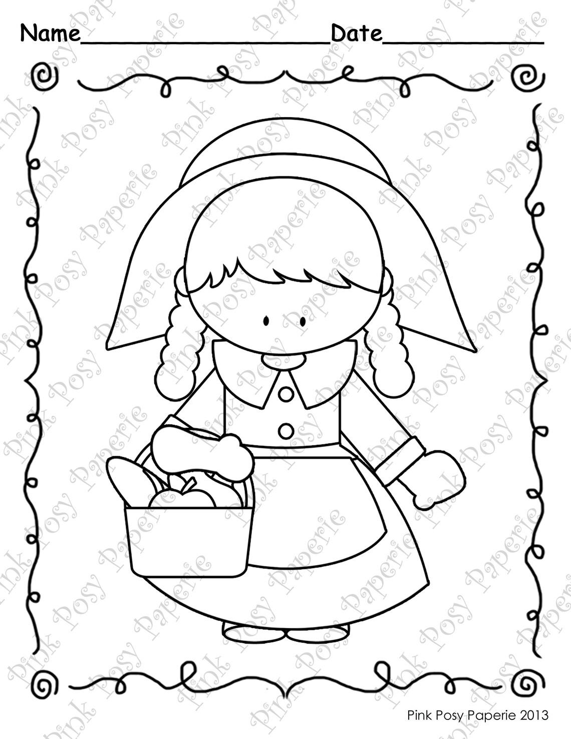 Thanksgiving Coloring Pages Kids Coloring Pages Printable - Etsy