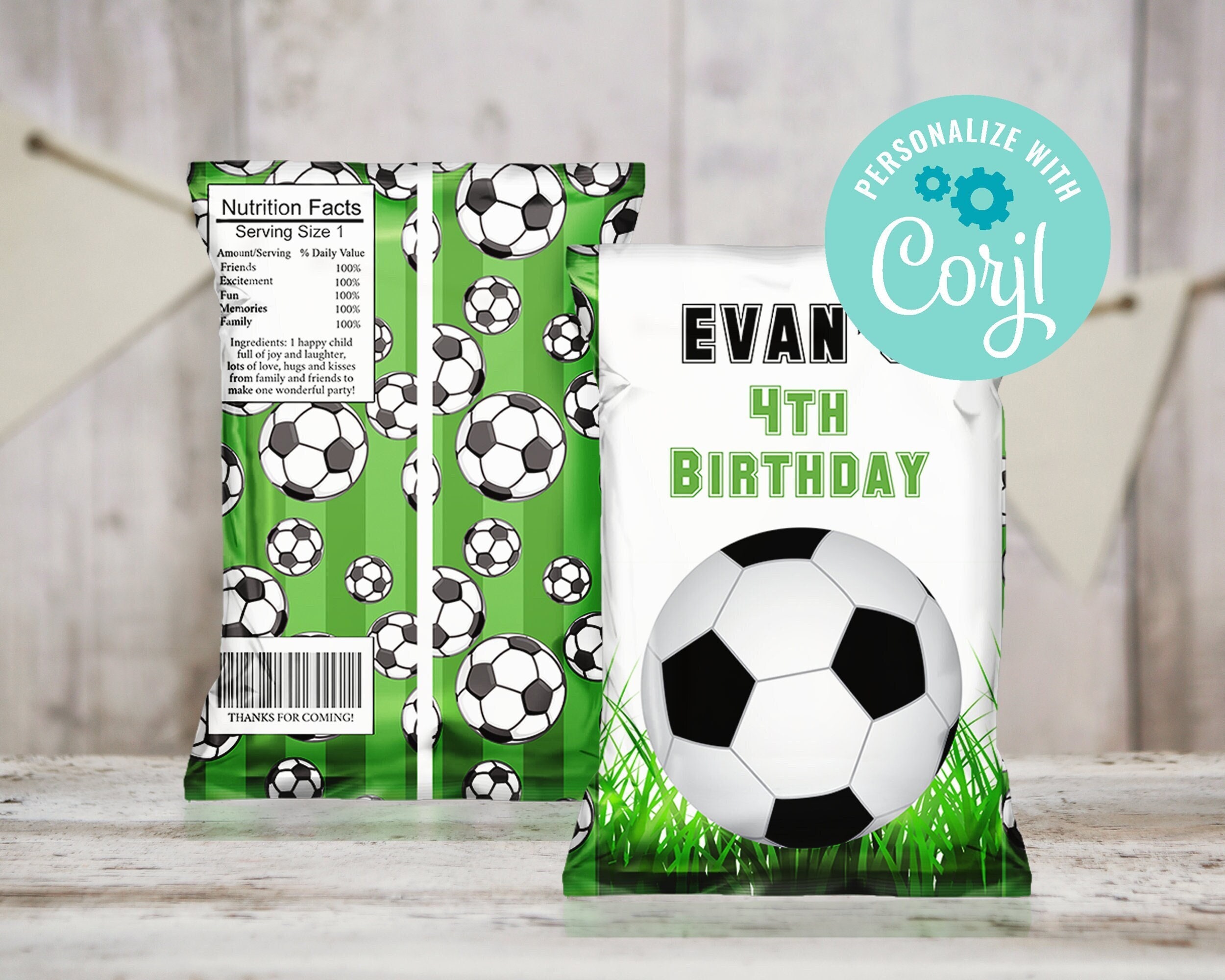 COOL Soccer party favors! Amazing party favor ideas for a Soccer theme  party (birthday, end or seas…