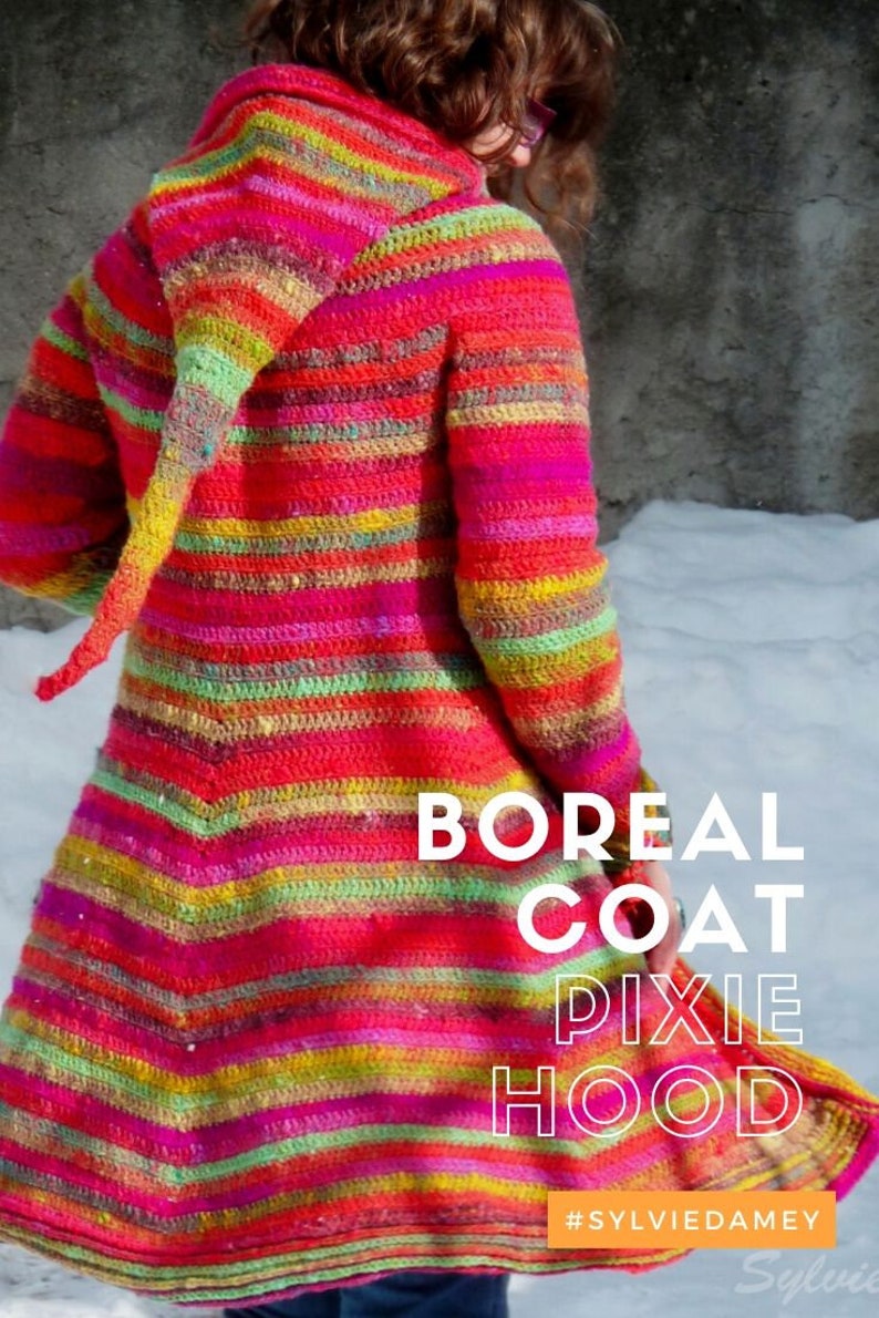 Crochet pixie coat PATTERN Crochet a hooded elfin fairy coat Etsy