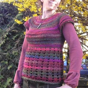 Instant download PDF crochet pattern Violaine top ladies | Etsy