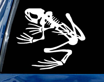 Frog Skeleton decal 65 COLORS vinyl sticker fast free shipping