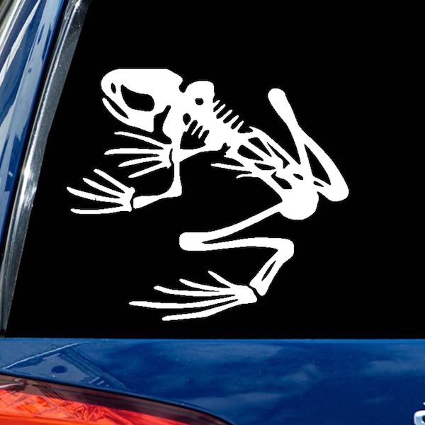 Frog Skeleton decal 65 COLORS vinyl sticker fast free shipping