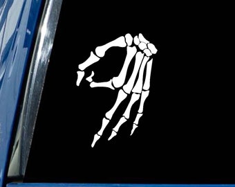 Skeleton Hand CIRCLE GAME decal vinyl sticker Made You Look car bumper