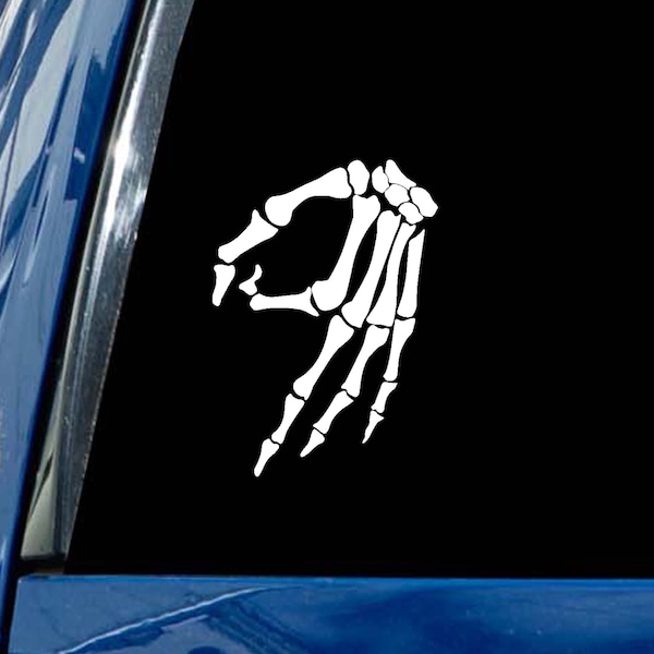 Skeleton Hand CIRCLE GAME decal vinyl sticker Made You Look car bumper