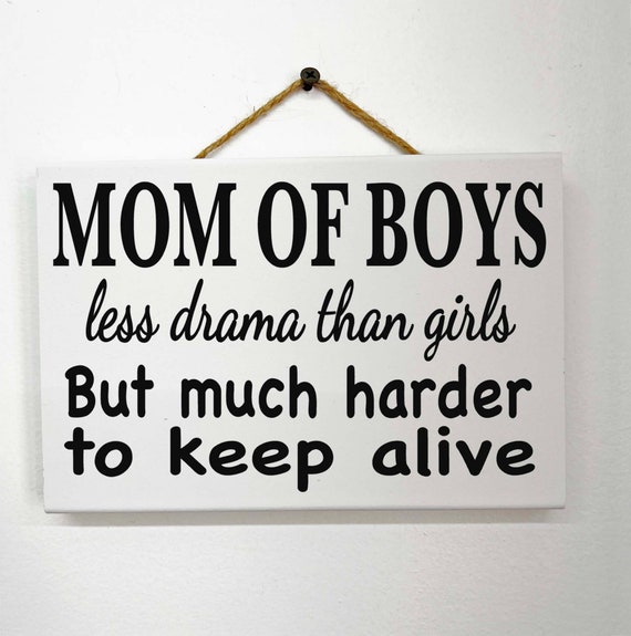 Boy Mom Less Drama Than Girls But Harder To Keep Alive Ladies Tee | UK