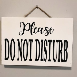 Please do not disturb sign door hanger conference meeting busy