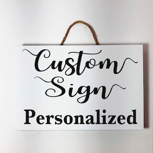 Custom sign Personalized Small Business Hair Salon Spa Therapy Home Office