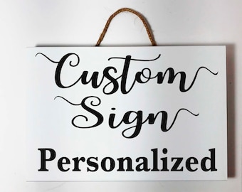 Custom sign Personalized Small Business Hair Salon Spa Therapy Home Office