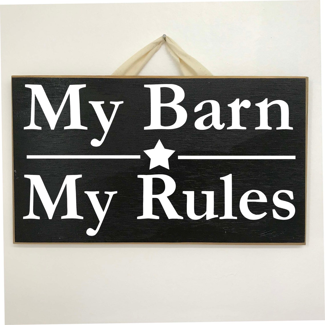 My Barn my rules sign wood horse lover gift Etsy
