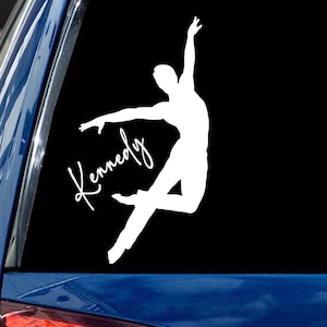Personalized Dance Decal: Custom Name Vinyl Sticker