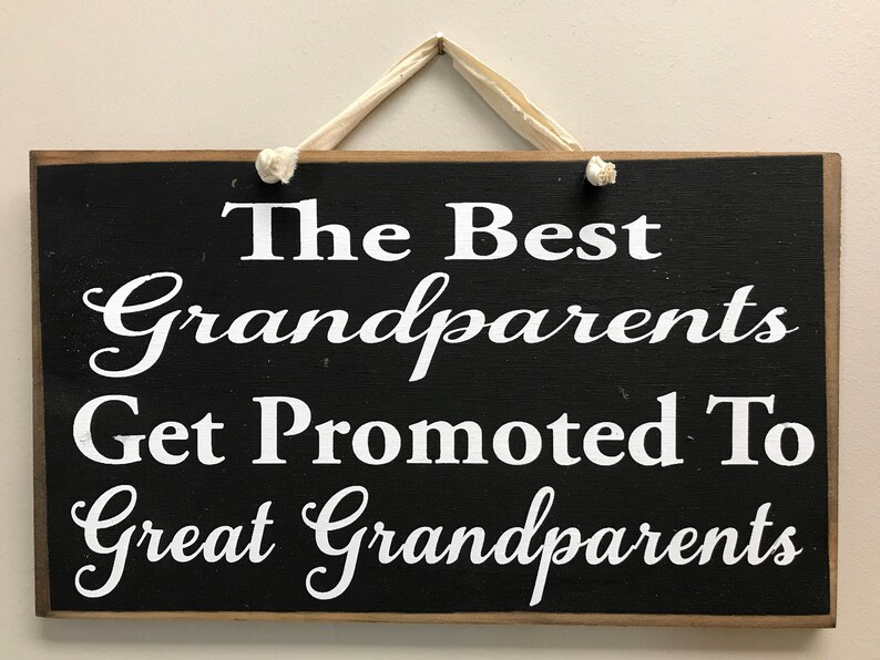 Cornice Con Scritta 'Only The Best Grandparents Get Promoted To Great Grandparents' – Idea Regalo Per Bisnonni, Formato A10 (24,9x19,8cm)