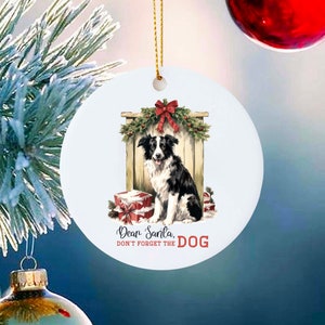 Farm Dog Ornament australian shepherd Christmas tree decor farm family gift