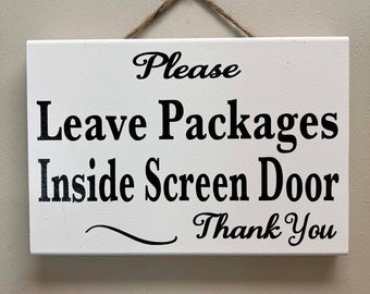 Please leave packages sign for delivery secure location Front Back Porch inside Screen or Gate UPS FedEx USPS Custom