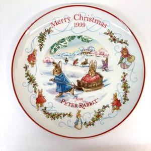 Peter Rabbit Christmas Plates - Etsy