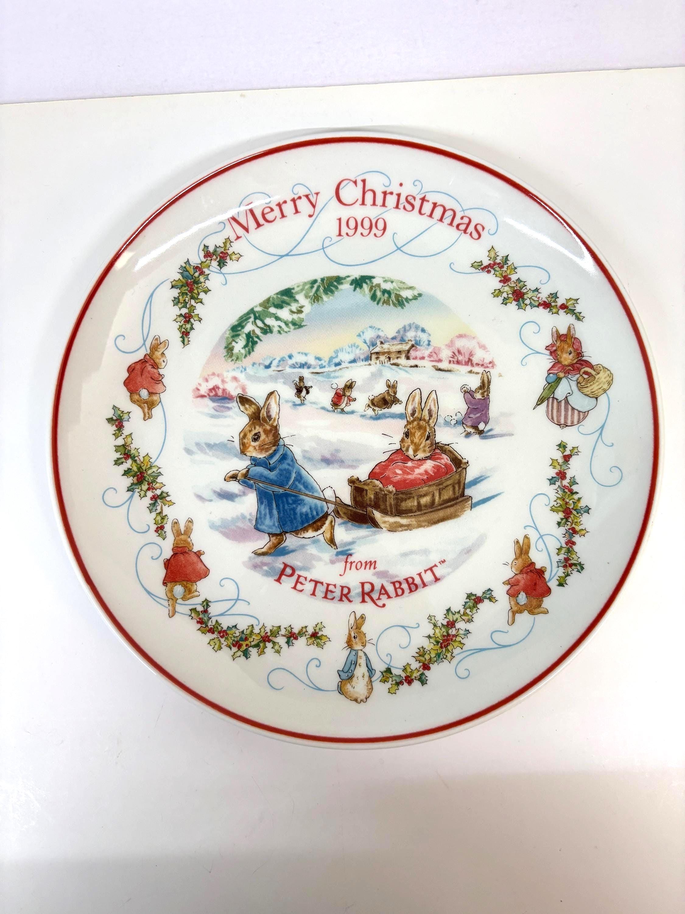 Peter Rabbit Christmas Plate - Etsy