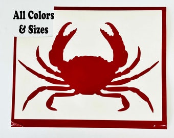 Crab decal vinyl sticker Ocean Beach Car Laptop Tumbler Cup Mirror All colors sizes