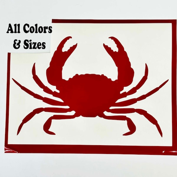 Crab decal vinyl sticker Ocean Beach Car Laptop Tumbler Cup Mirror All colors sizes