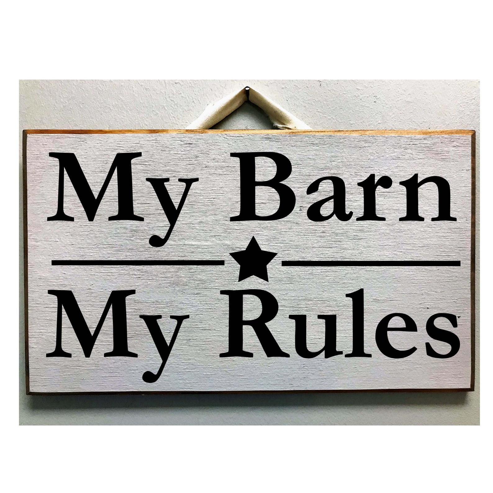 My Barn my rules sign wood horse lover gift Etsy