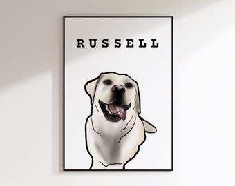 Custom illustration pet portrait: capture your furry friend’s loveliness with this gift! Semi realistic , cartoon style, pet drawing,