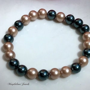 Tahitian Rose Gold Pearls Bracelet image 2