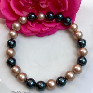 Tahitian Rose Gold Pearls Bracelet image 1