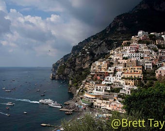 Positano Photo Print: Italy Photography, Amalfi Coast, Digital Download JPG