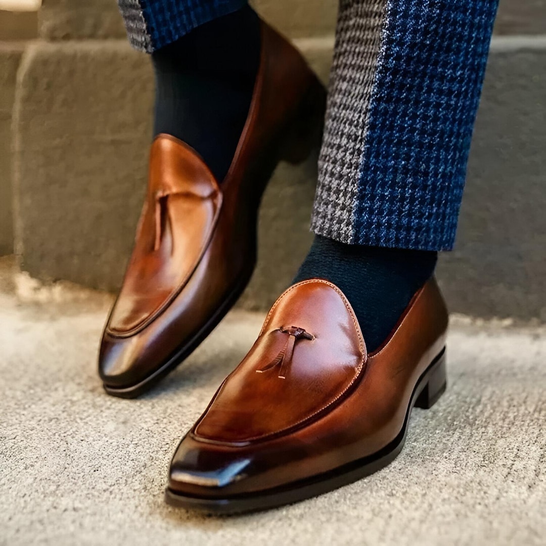 Bashwood Handmade Fold Sole Brown Shaded Leather Oxfords Men main image 3