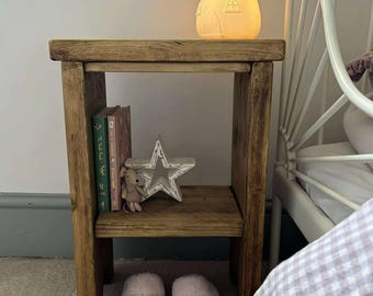Rustic Wooden bedside table