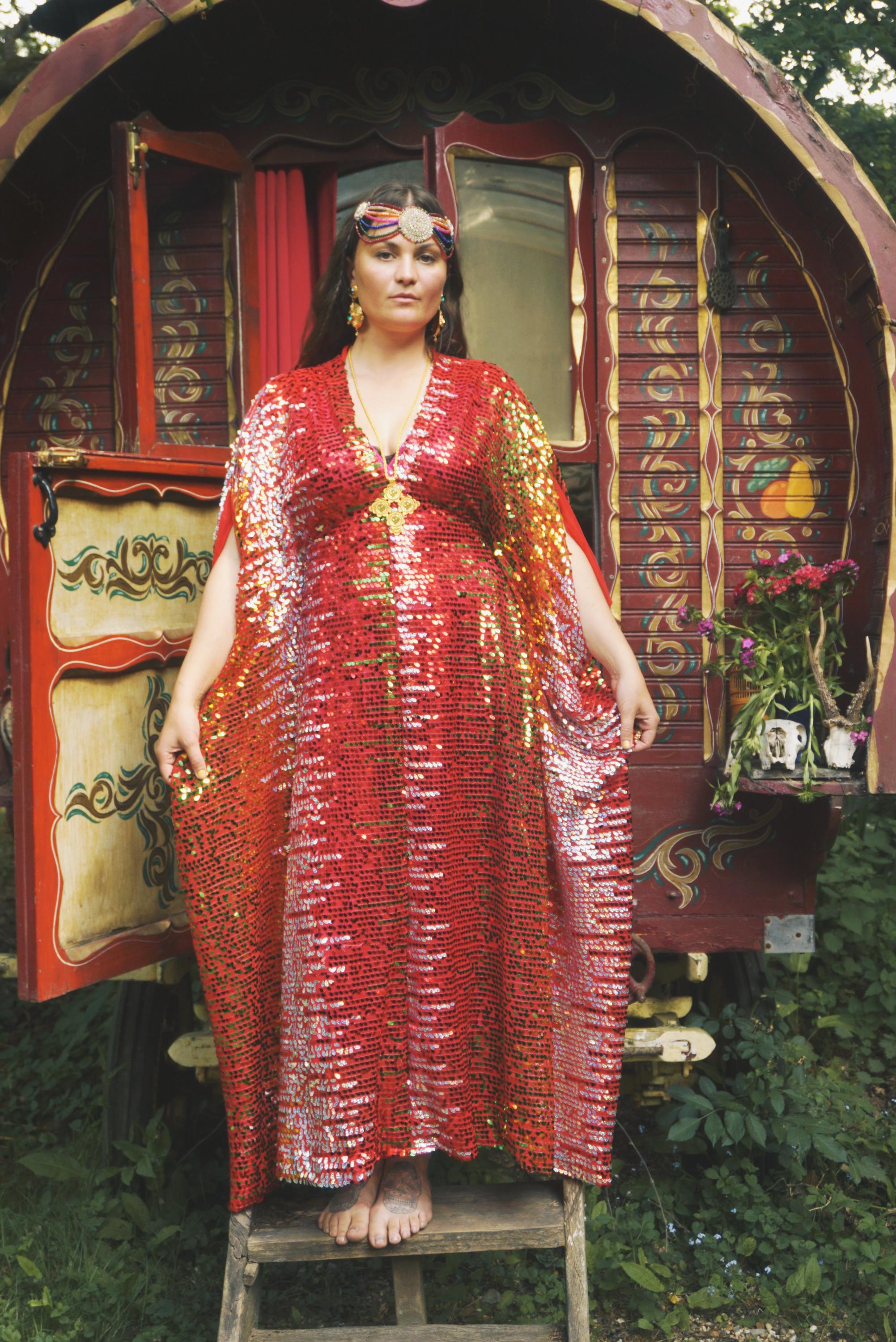sequin kimono dress plus size TFNC Plus sequin kimono top maxi dress in gold