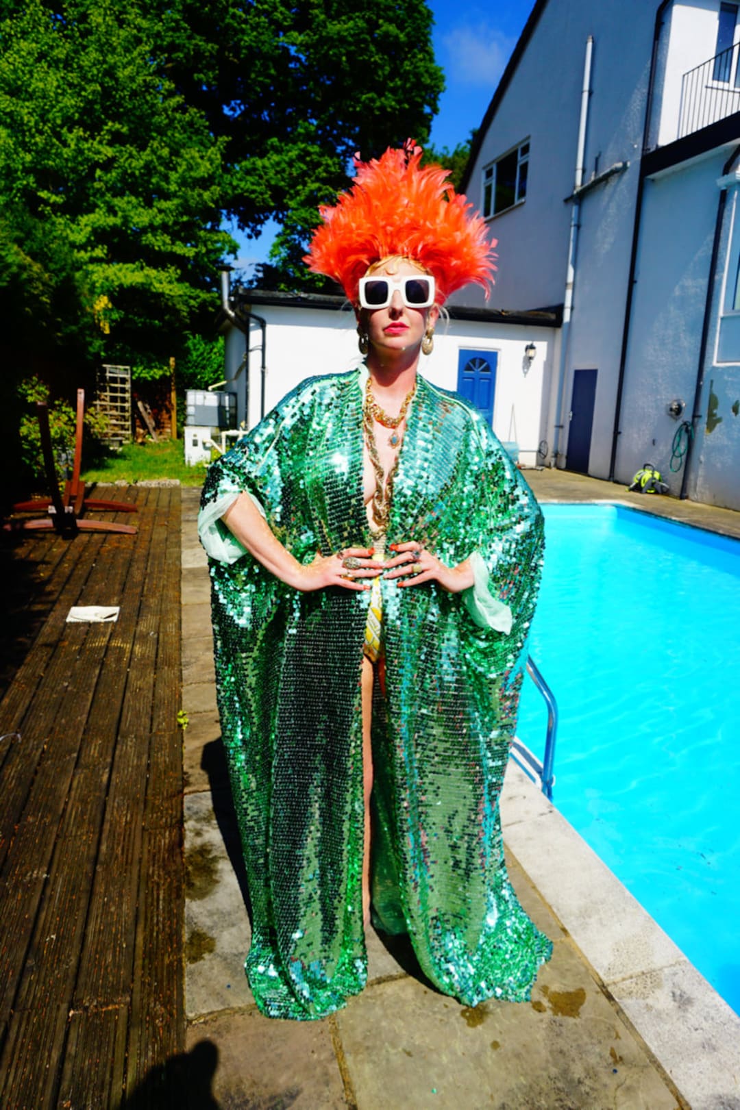 7696 MINT GREEN KAFTAN