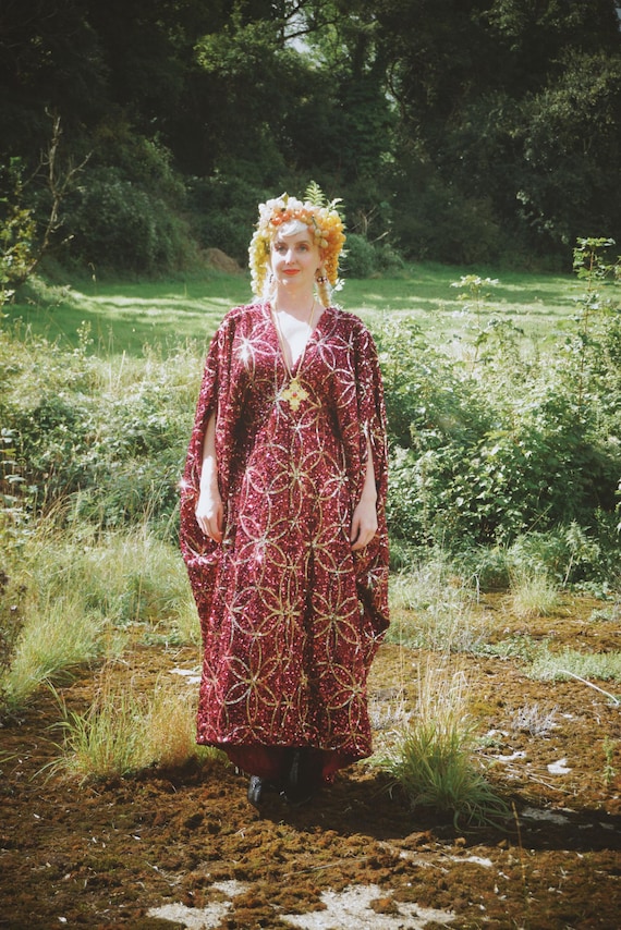 scarlet and gold dress PS21208 Gold main image 1