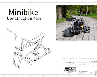 Minibike bouwplannen - bouwplan - pitbike - pocketbike