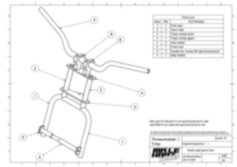 Threewheeler - Trike - Build Plan - Pitbike Pocketbike - Drifttrike ...