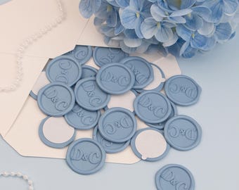 Wax seal stickers, Handmade wax seal stickers, Self-adhesive wax sticker for wedding invitation, Custom any logo