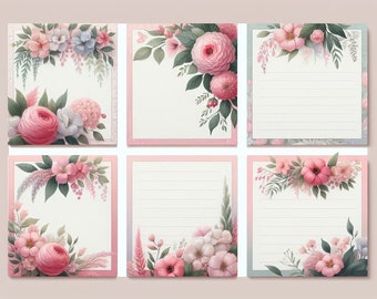 Floral note cards