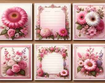 Floral note cards